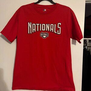 MLB Official Merchandise Size M Nationals Tee - like new